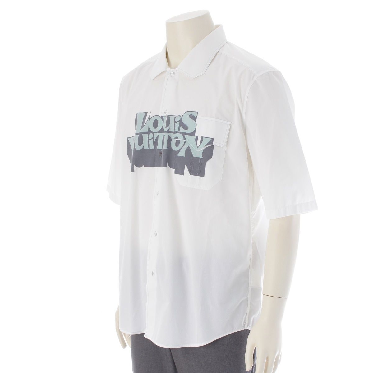 ルイヴィトン 23SS ロゴ グラフィック ショートスリーブ 半袖シャツ