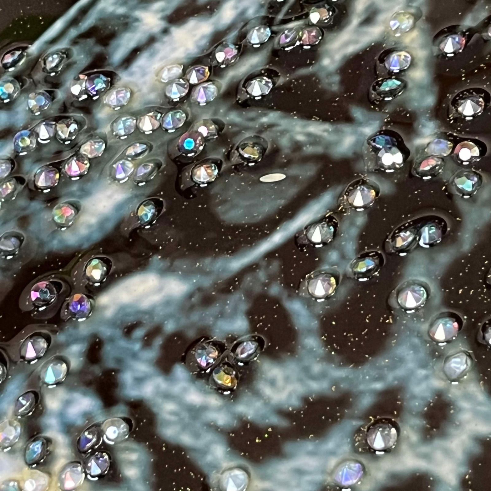 T クリスタルアートパネル 水晶絵 水晶パネル豹 パンサー 虎