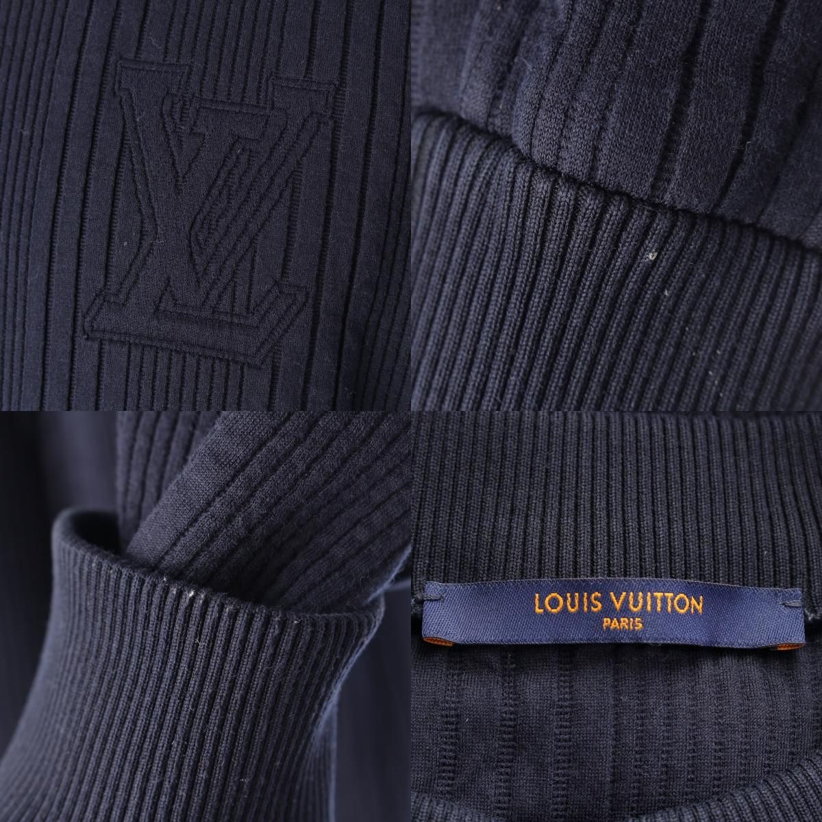 ルイヴィトン コットン ナイロン LVロゴ ストライプ ボンディング 
