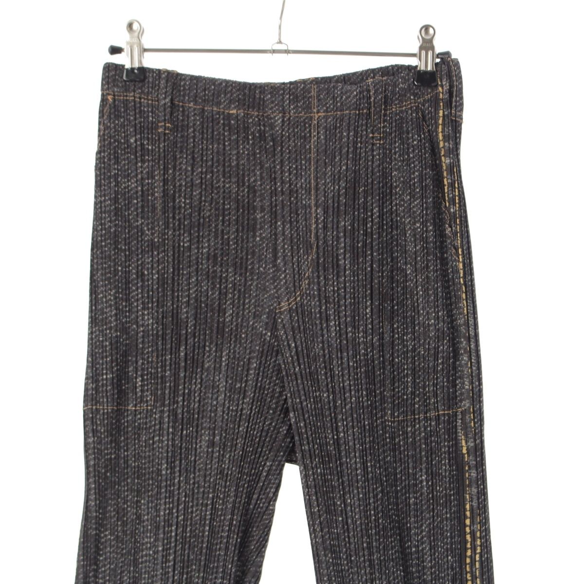 プリーツプリーズ イッセイミヤケ デニム転写 イージー パンツ PP97