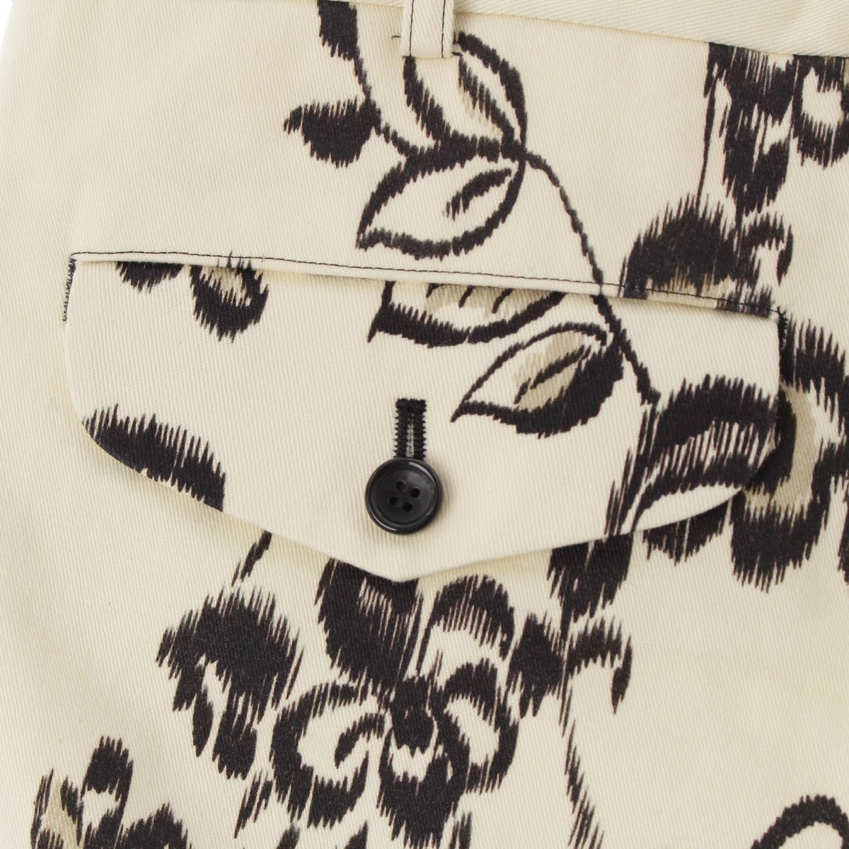 コムデギャルソンオムプリュス AD2021 FLORAL PRINT CROPPED コットン