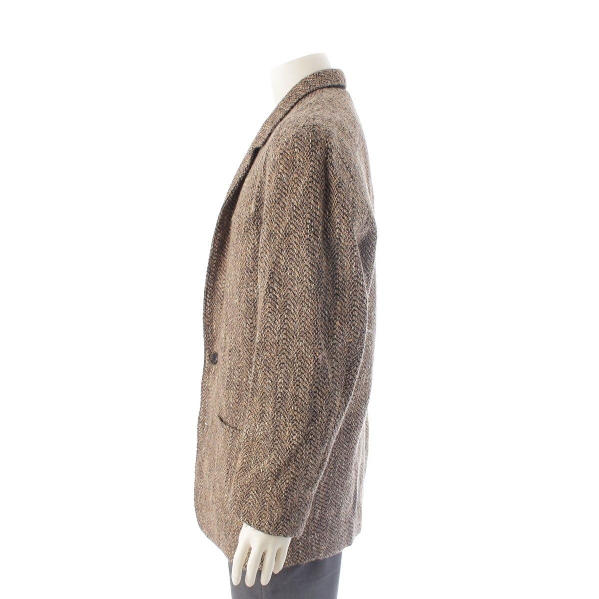 イッセイミヤケ メン 70s ツイード 初期タグ 2B テーラードジャケット