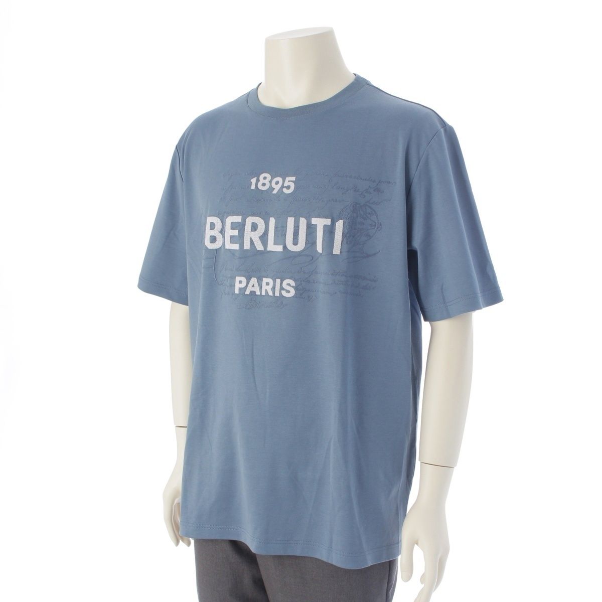 ベルルッティ コットン ロゴ カリグラフィー 半袖Tシャツ トップス