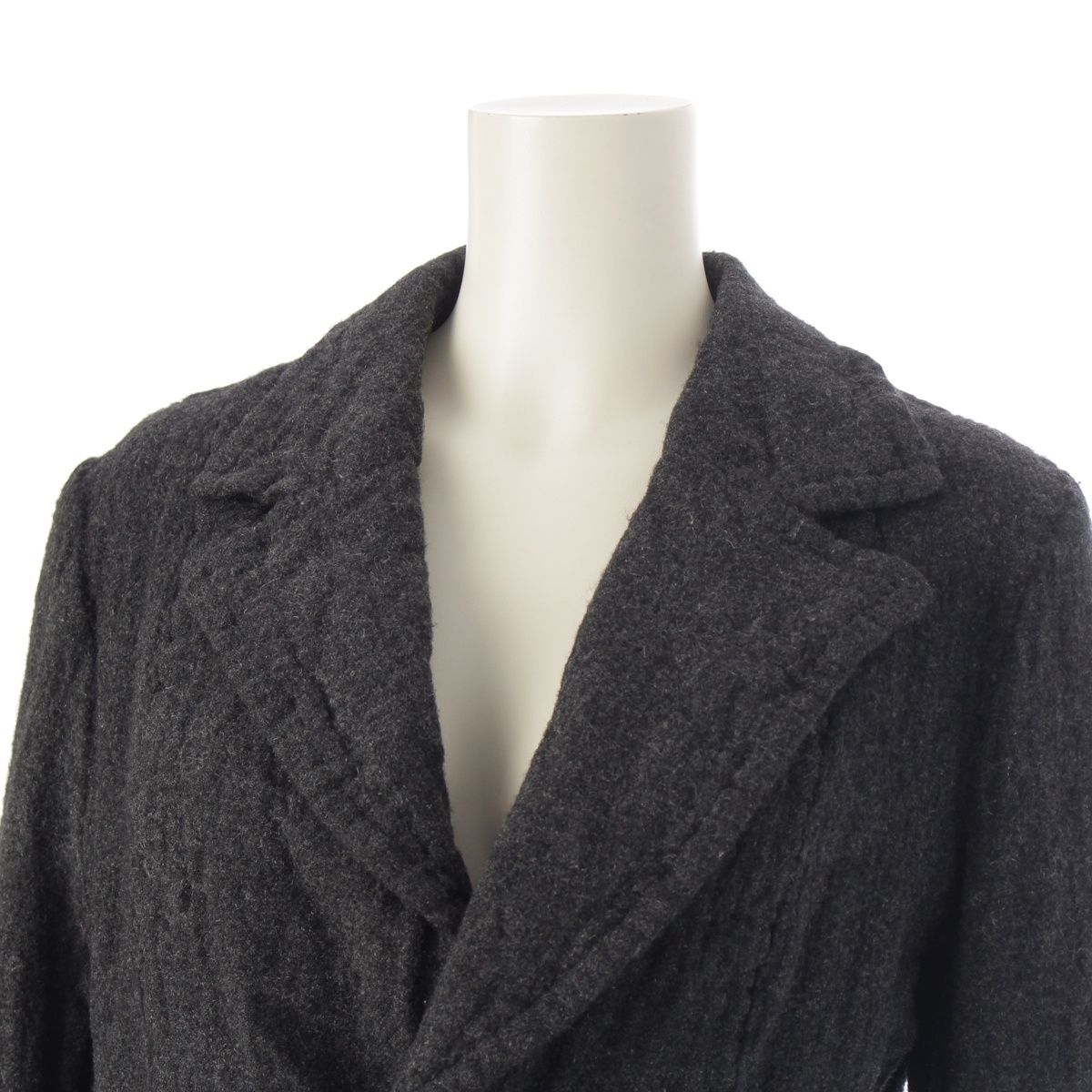 トリココムデギャルソン AD2003 ウール 内生地総柄 縮絨 テーラード