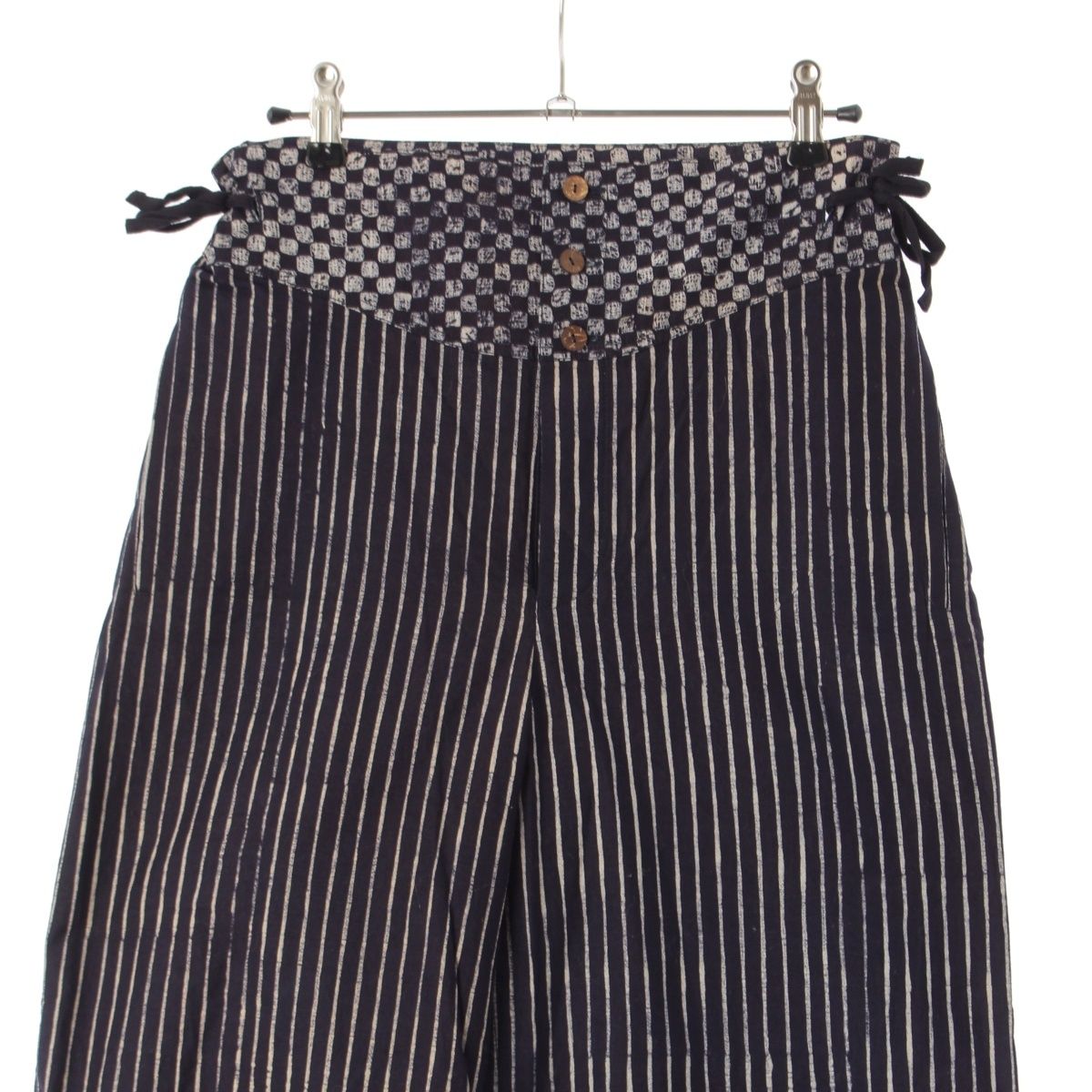 イッセイミヤケ 80s 1984年 コットン 筆タグ 絞り染め 藍染 切替