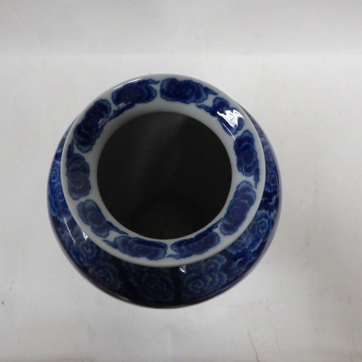 若山作 花瓶 翔 鶴 花入 花器 花生 高級陶器 骨董 伝統工芸 工芸品