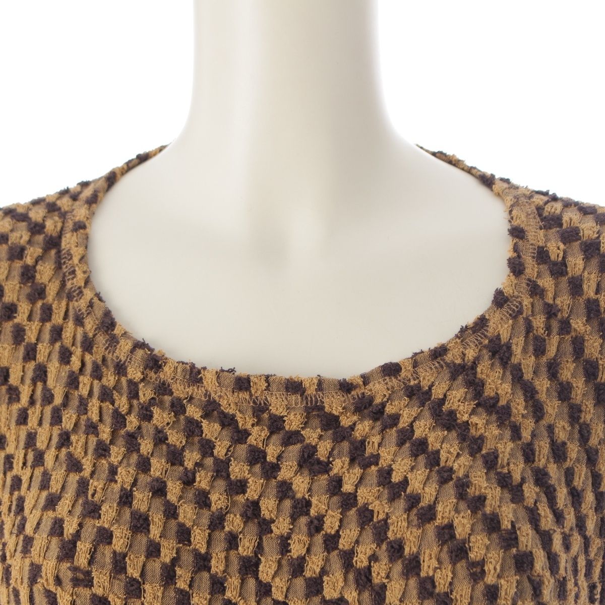 イッセイミヤケ 80s 1984年 コットン 筆タグ 変形 平面 ニット ロング  