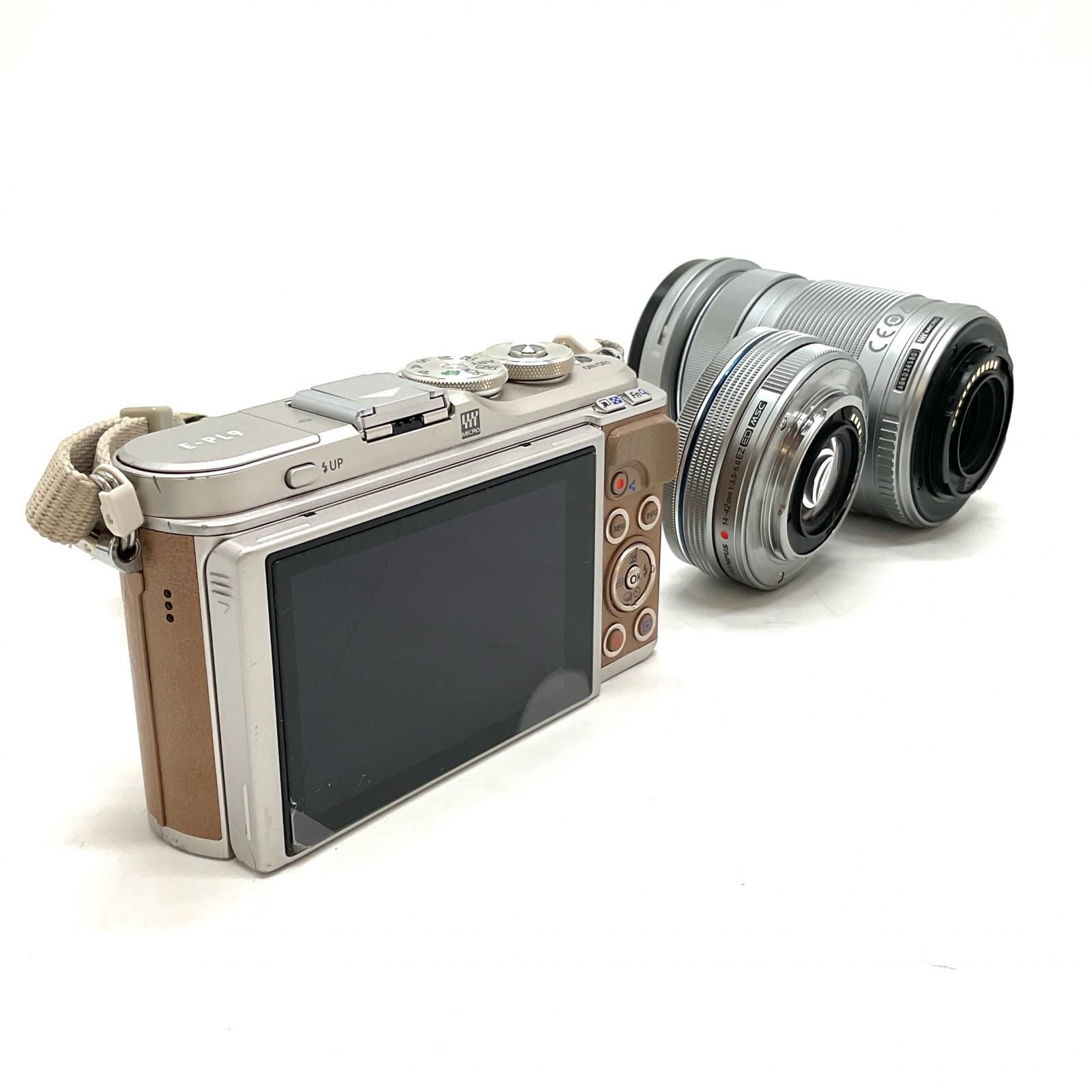 OLYMPUS デジタル一眼 PEN E-PL9 EZダブルズームキット [ブラウン
