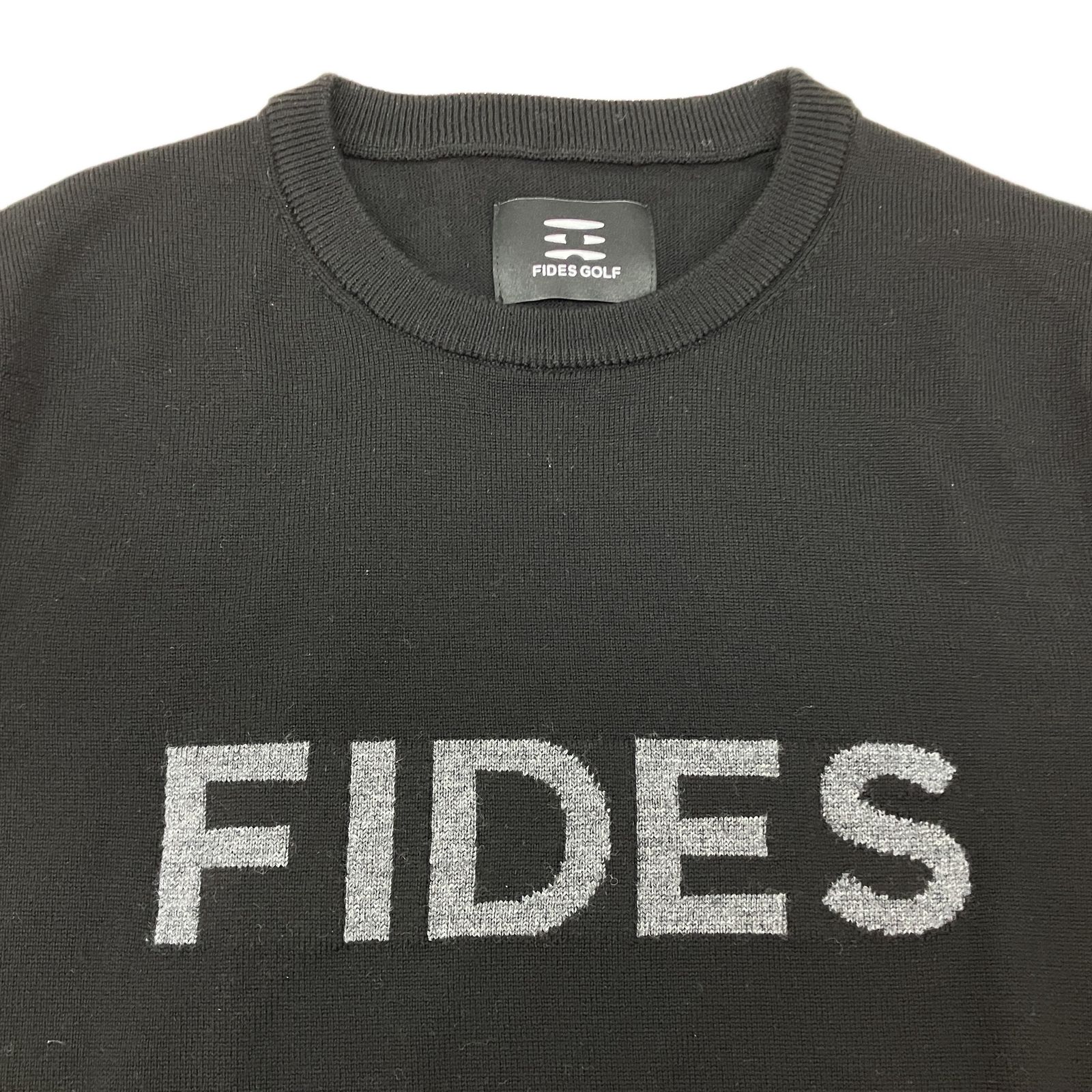 FIDES GOLF G02-002 ゴルフウェア ニット 長袖 Sサイズ ブラック