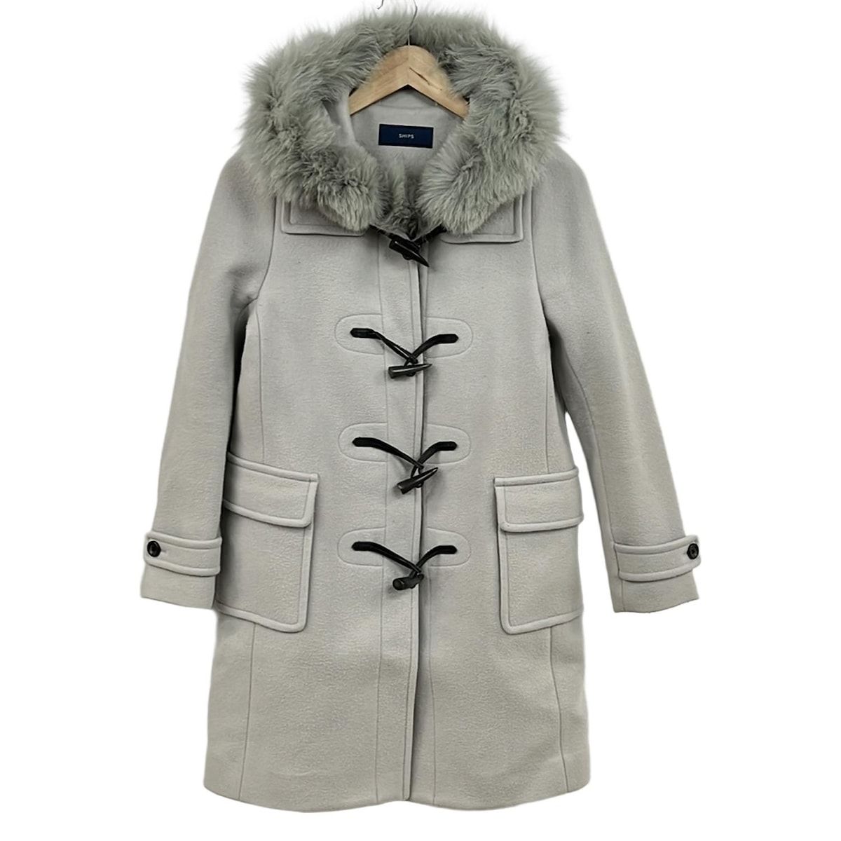 SHIPS(シップス) ダッフルコート サイズ36 S レディース美品 - グレー