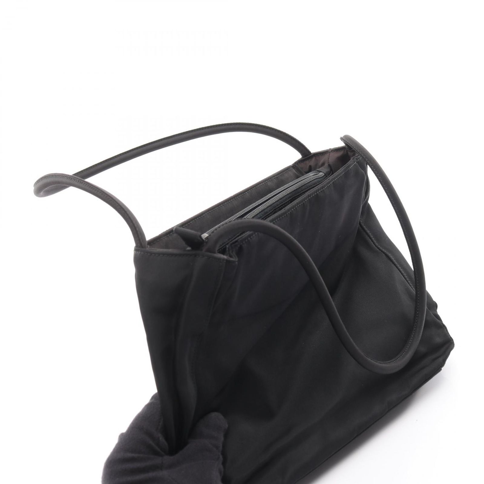 プラダ PRADA ショルダーバッグ METROPOLI ブラック ナイロン