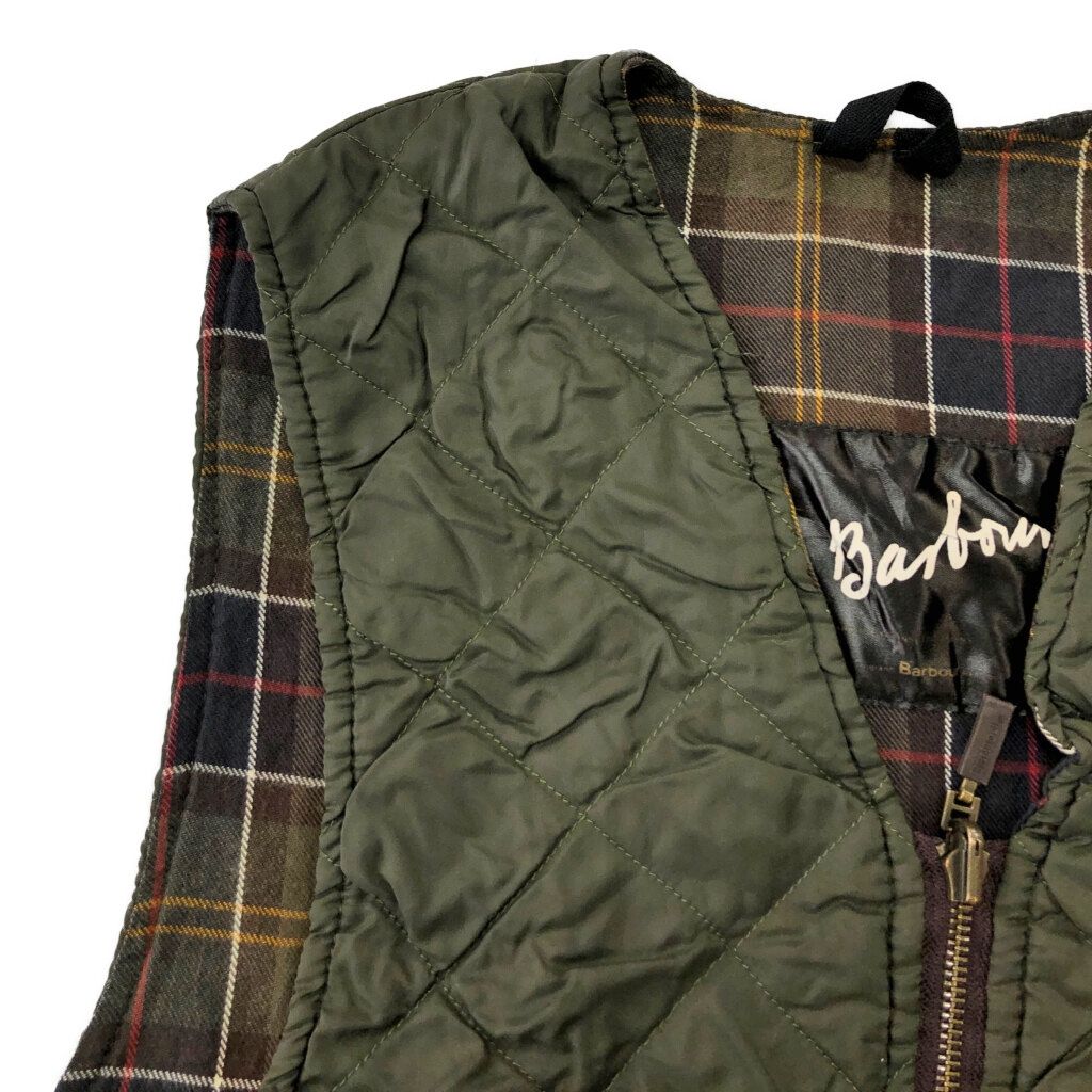 00年代 Barbour バブアー QUILTED WAISTCOAT キルテッドウエストコート キルティングベスト オリーブ(メンズ 40)中古 古着 X2717 00年代 Barbour バブアー QUILTED WAISTCOAT キルテッドウエストコート