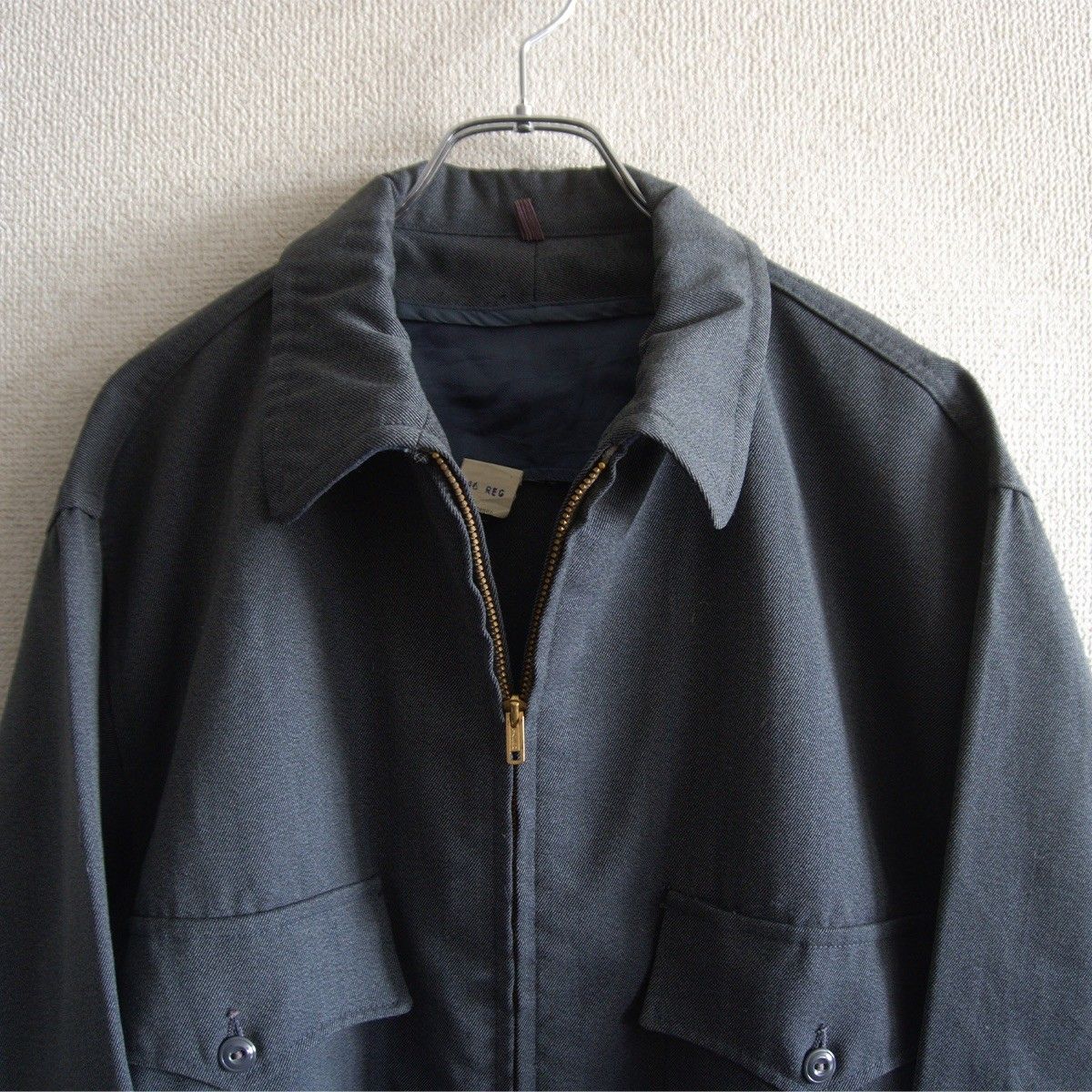 50S～60S/ビッグサイズ46】Vintage 【ウールギャバジン ジャケット