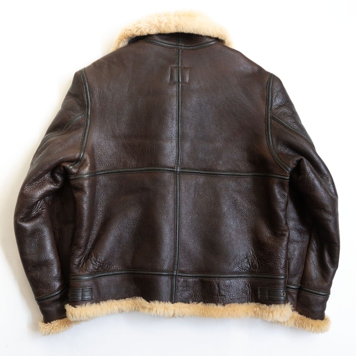 美品/胸ロゴ/ビッグサイズ】AVIREX【B-3 ムートンボンバージャケット