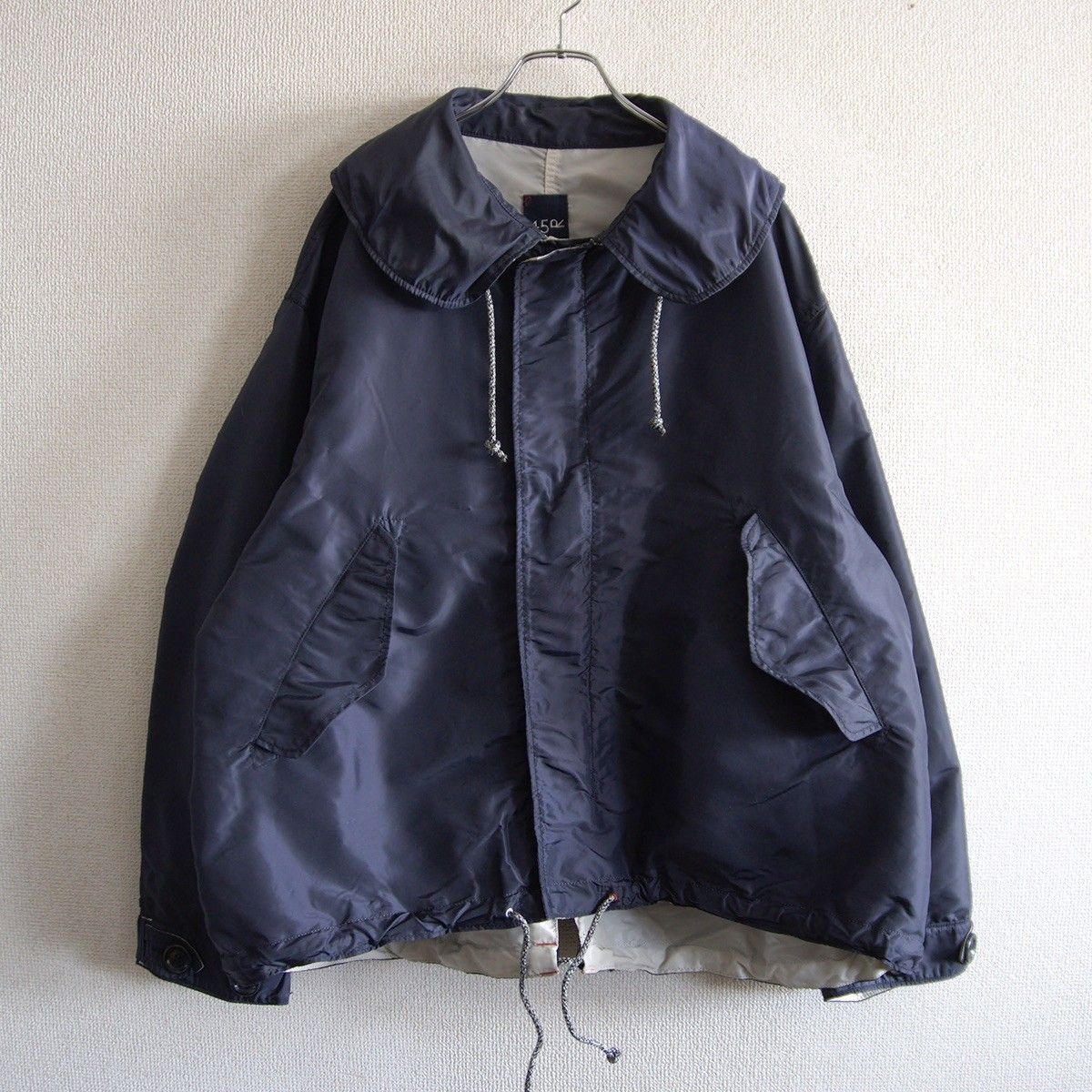 美品】45R【厚ナイロン無双の908ダンボカラーブルゾン】2 45rpm 