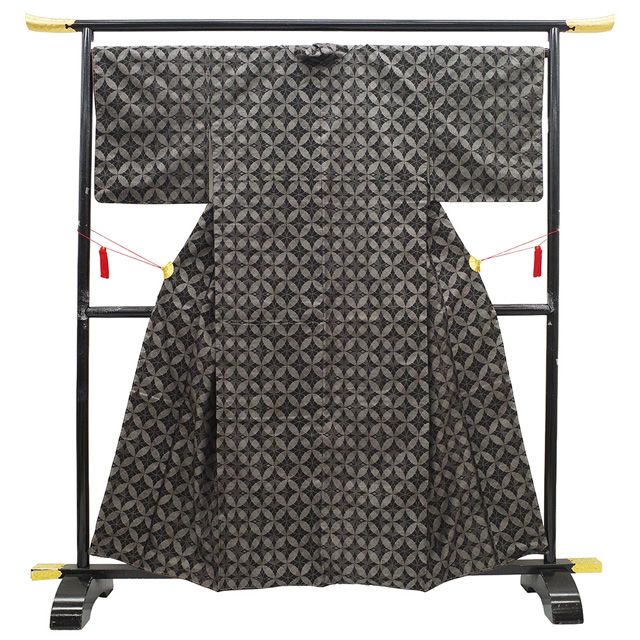 新古品】 本場大島紬 着物 未使用 正絹 大島紬 袷 7マルキ カタス式