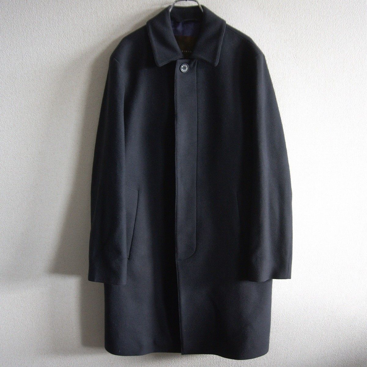 極美品】MACKINTOSH【dunkeld ウール ステンカラーコート】38 ブラック