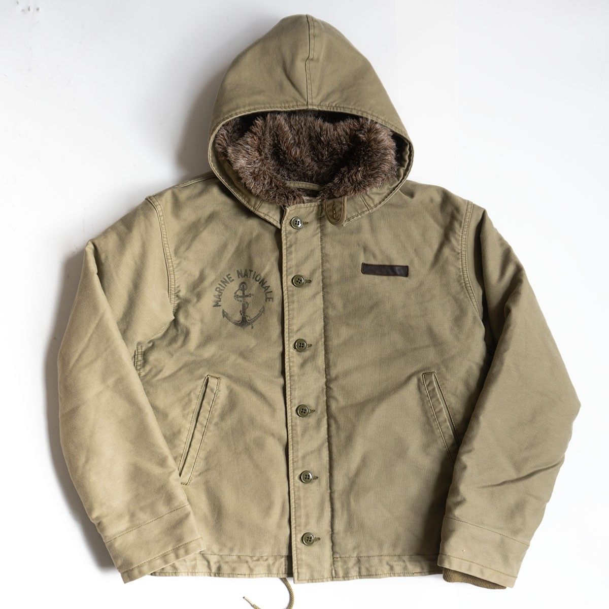 ビッグサイズ42】HOUSTON【フランス海軍デッキジャケット】ミリタリー