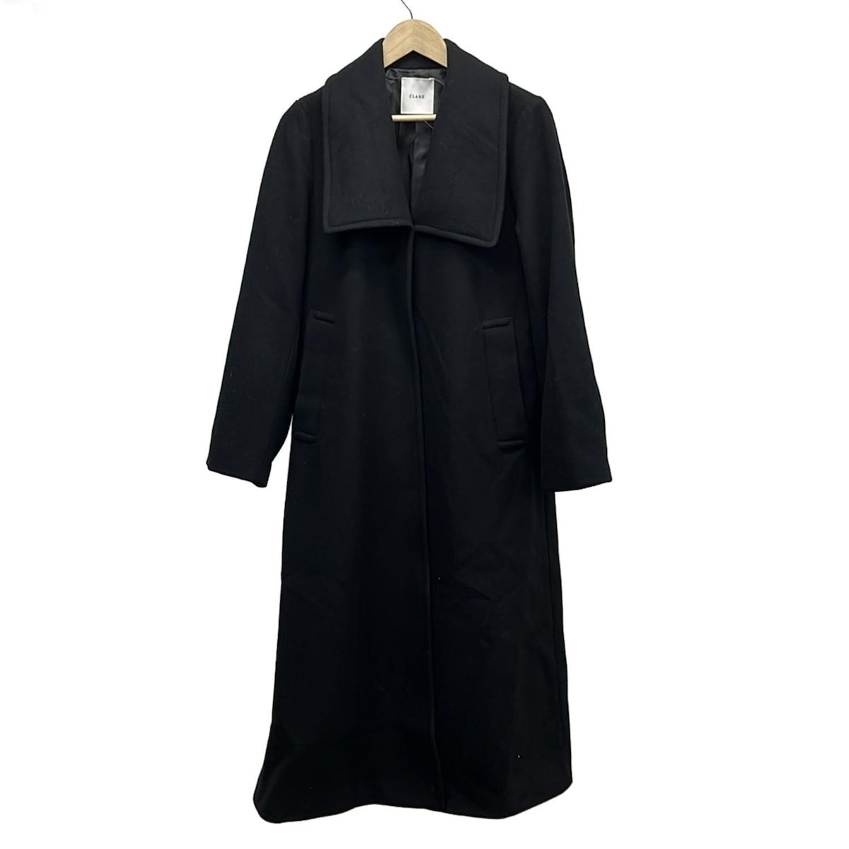 大人気！CLANE コート　ブラック　サイズ1 CLANE(クラネ) コート サイズ1 S レディース美品 - 黒 長袖/ビック