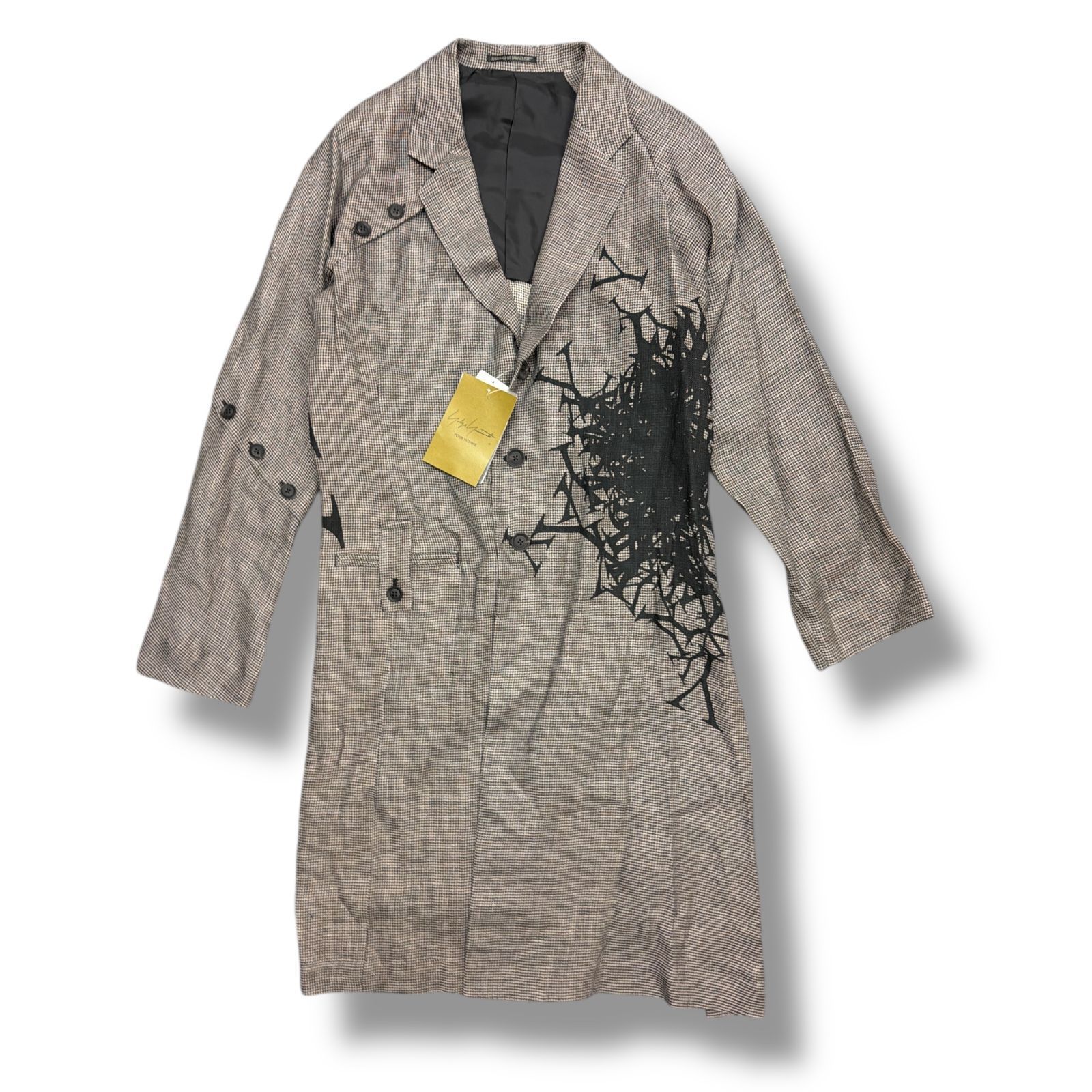 参考上代297000円 未使用 Yohji Yamamoto POUR HOMME 24SS PATTERNED 