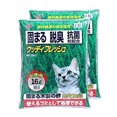 アイリスオーヤマ 猫砂 ウッディフレッシュ 16L×2袋 (まとめ買い)