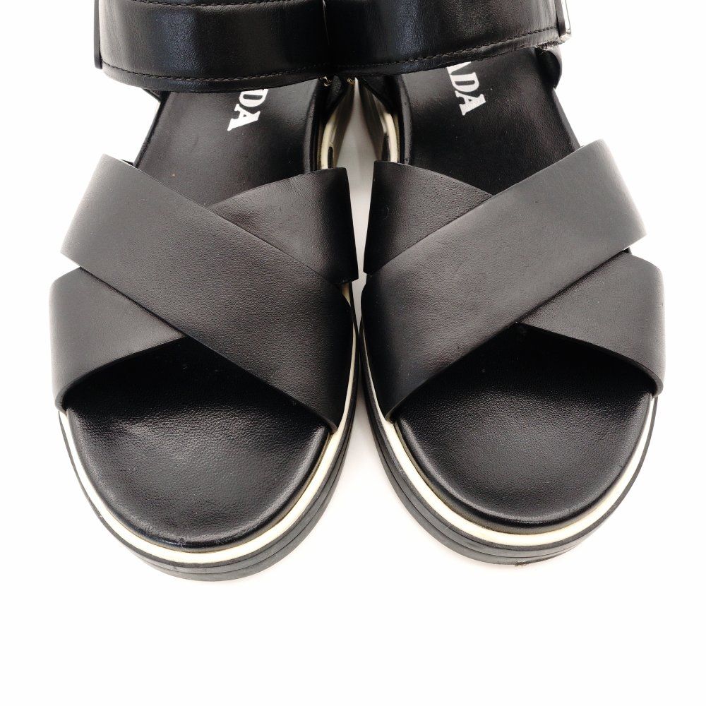 PRADA プラダ プラットフォームクロスストラップ サンダル 楽天市場】【最大2万円OFFクーポン対象・1/30～2/1限定】PRADA プラダ