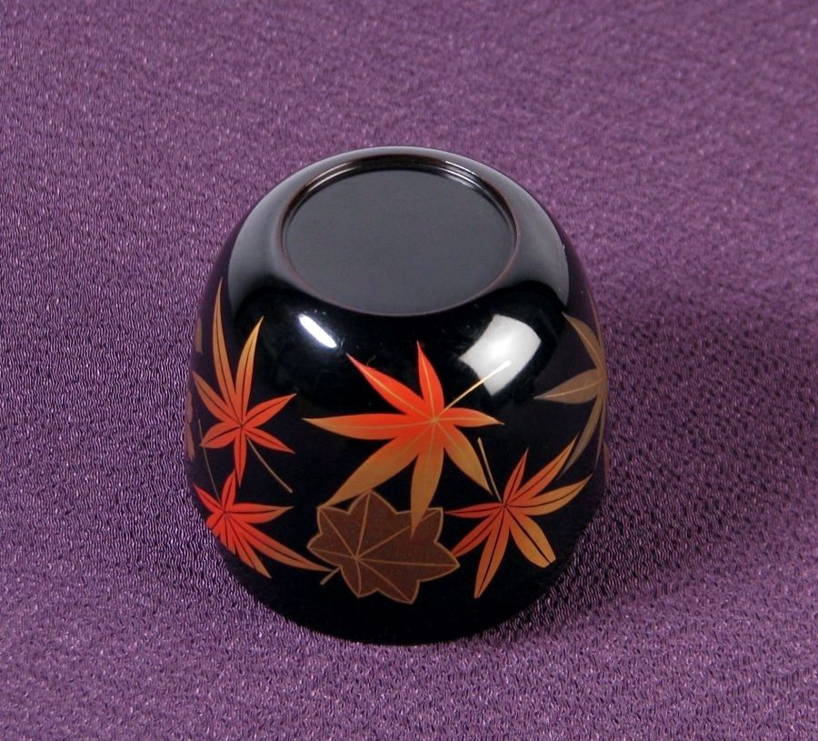 平安胡斎作 時代 雲錦蒔絵中棗 高さ：7cm 共箱 茶道具/26a052 - メルカリ