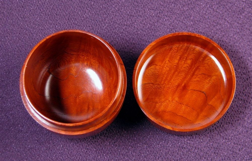 中村宗悦作 中棗 団扇に芦船 﨔サバ杢 幅：6.7cm 極美品 共箱・共布