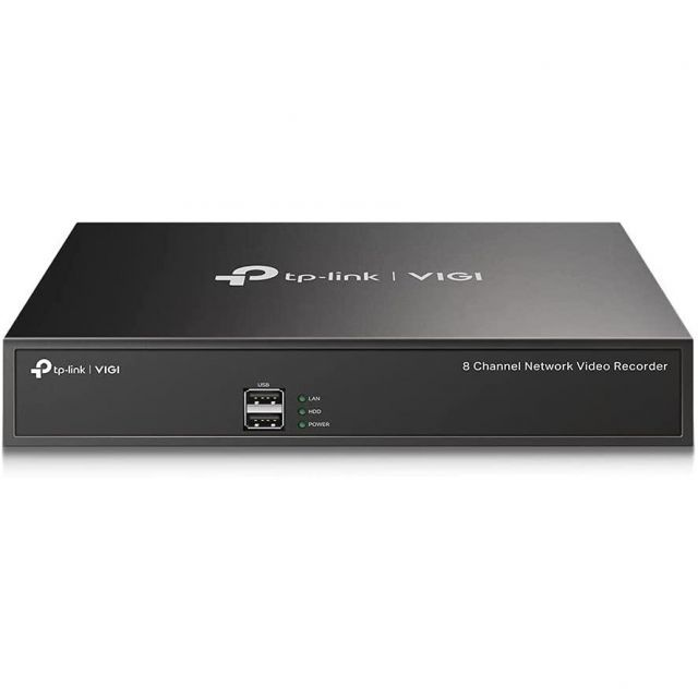 TP-Link VIGI 8 Channel Network Video Recorder Smartphone App Compatible Surveillance System H.265+ 80Mbps