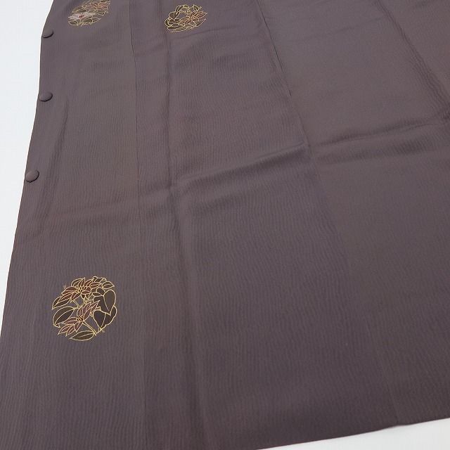 六花-RIKKA- 正絹 刺繍 ロング丈❀花丸文×よろけ縞❀道行コート 着物