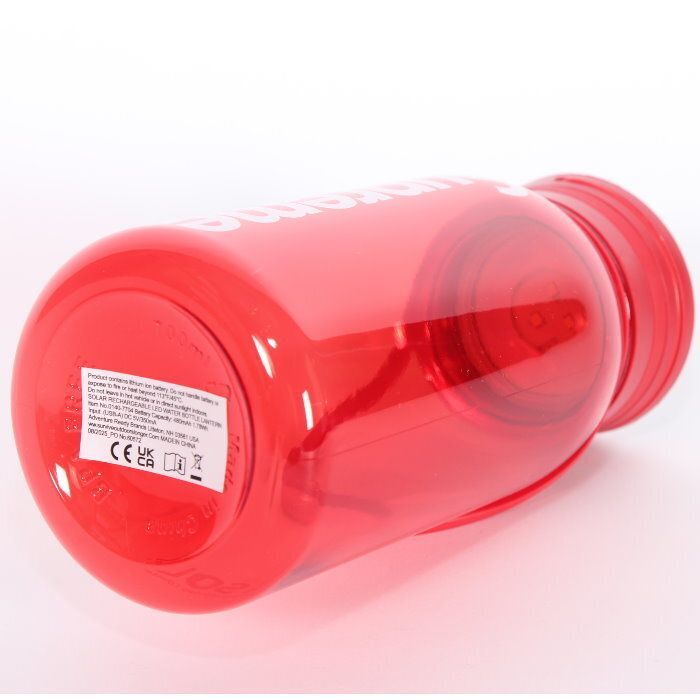 【未使用】シュプリーム ソーラー充電式 折りたたみ LED ランタン 赤×白 Supreme シュプリーム SOL ウォーター ボトル ランタン 700ml SOL