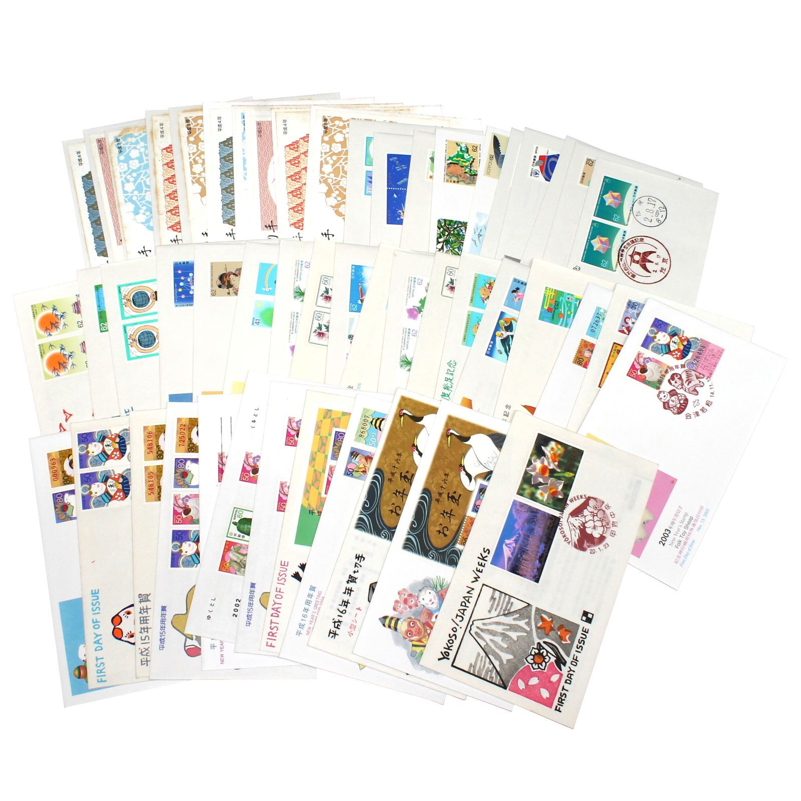 大量約350枚】初日カバー FDC Cセット 記念切手 記念押印 風景印