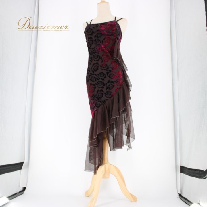 社交ダンス 衣装 ラテン ドレス ワンピース レッスンウェア パーティ