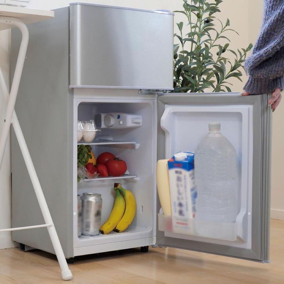 中古美品 冷蔵庫 一人暮らし冷凍冷蔵庫 60L シルバー T0127 - メルカリ
