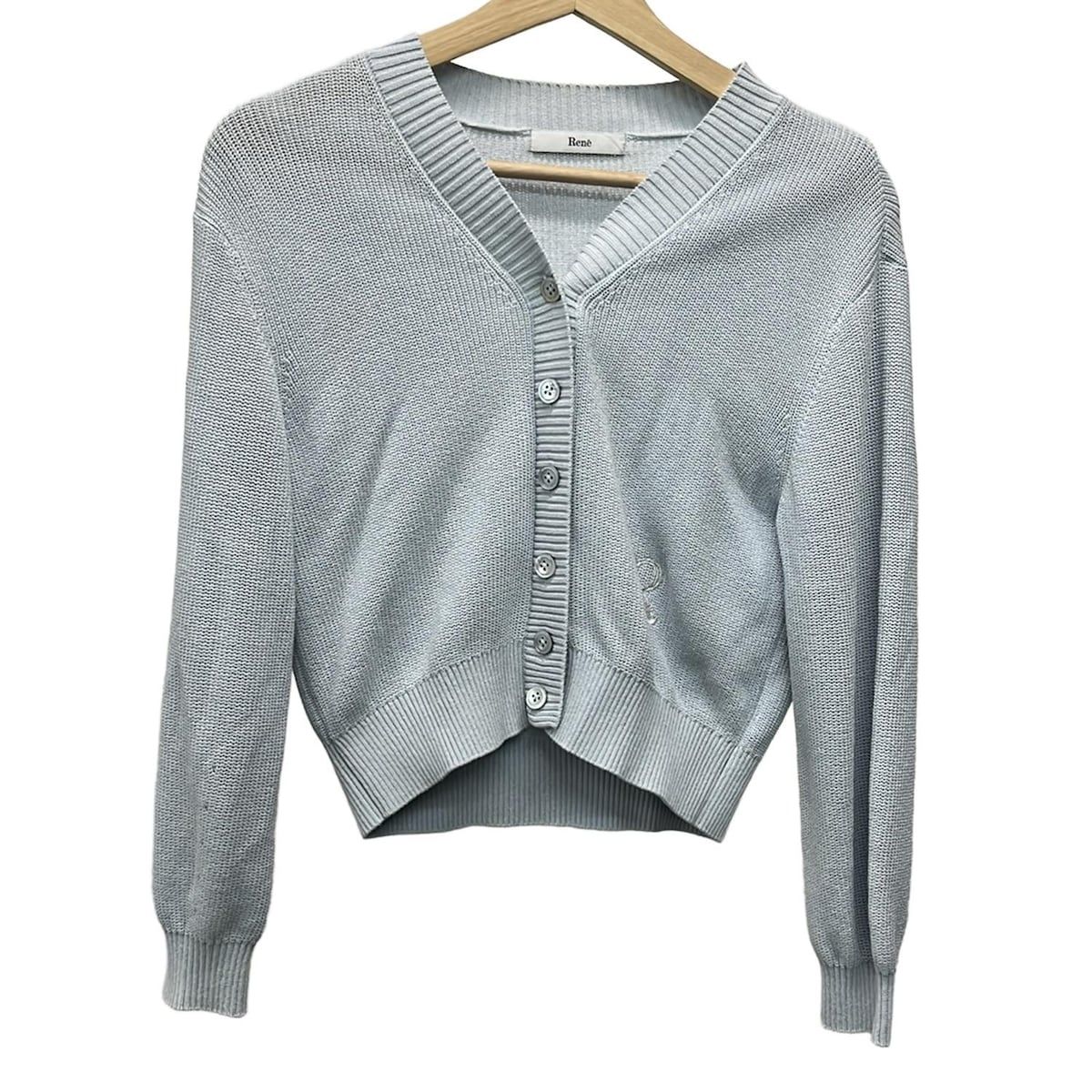 Rene(ルネ) カーディガン サイズ34 S レディース - ライトブルー 長袖