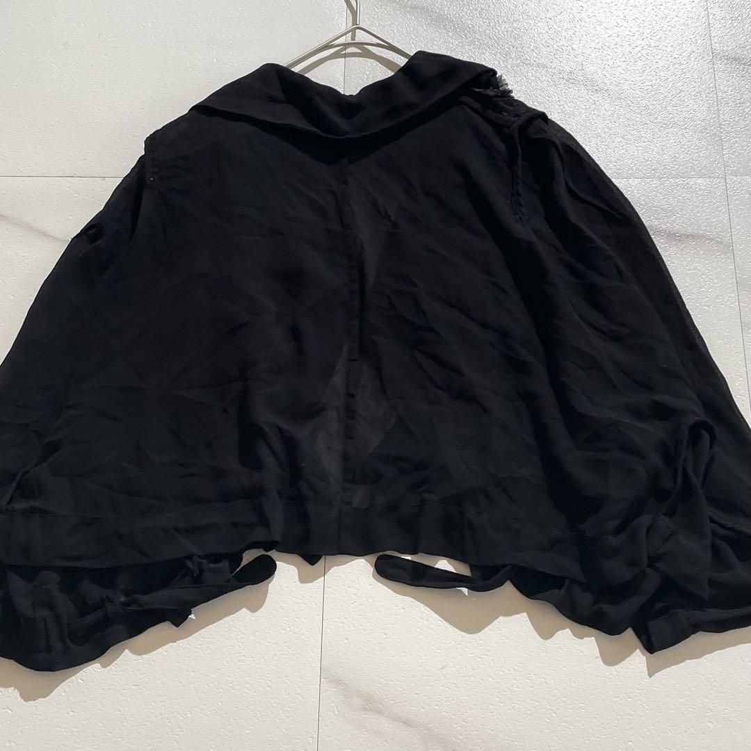 COMME des GARCONS コムデギャルソン フリル シースルー シアー 大襟