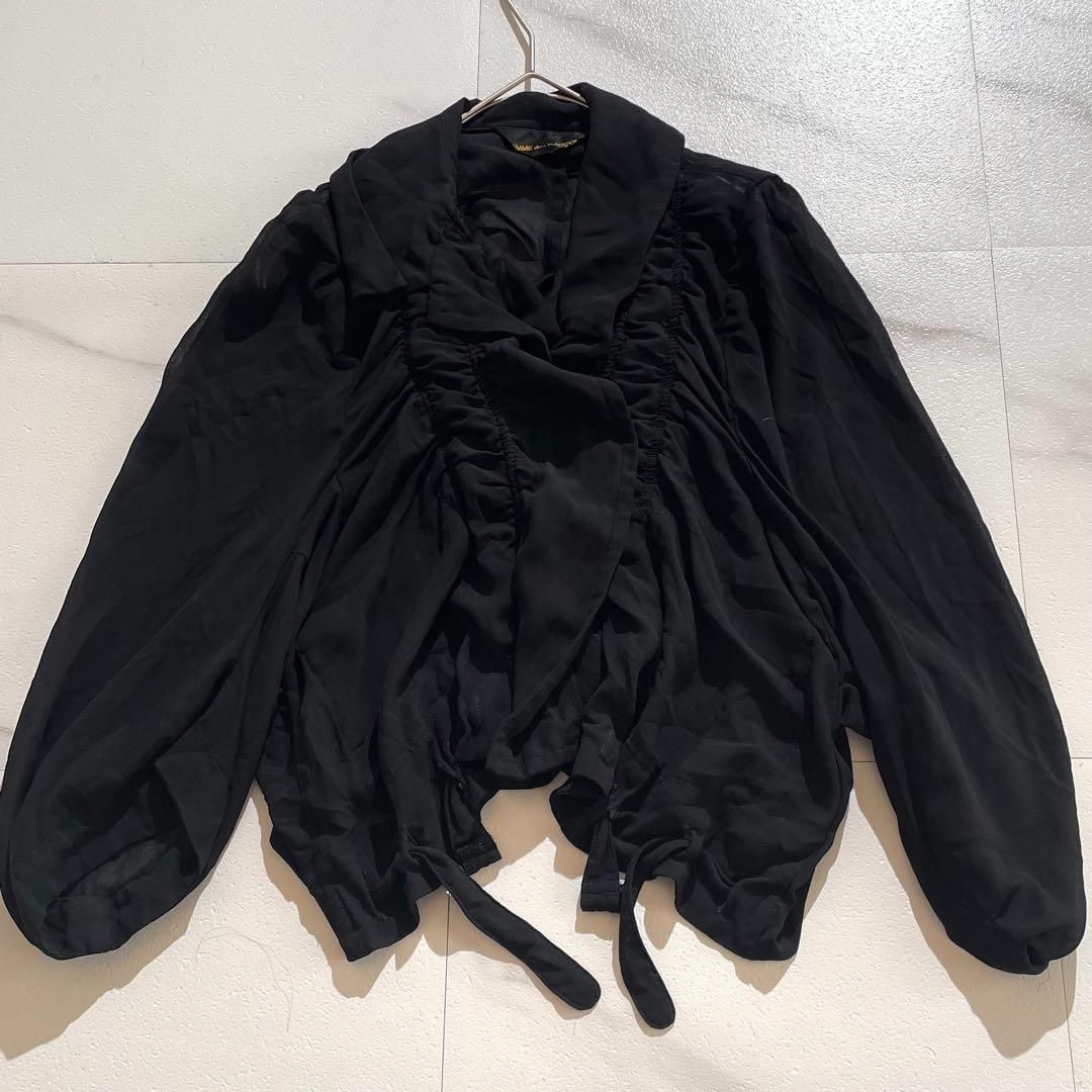 COMME des GARCONS コムデギャルソン フリル シースルー シアー 大襟