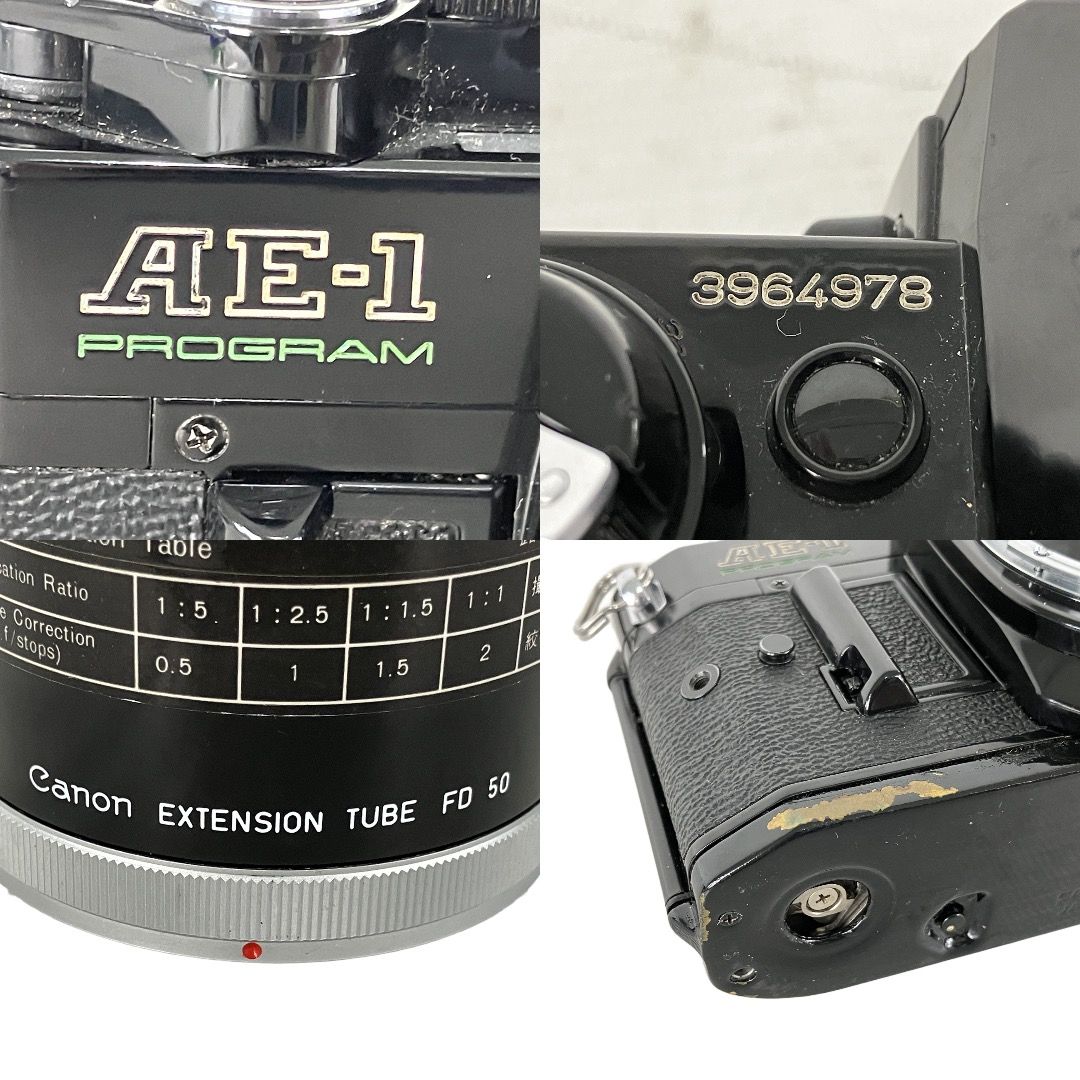 Canon AE-1 PROGRAM フィルムカメラ ボディ EXTENSION TUBE FD 50