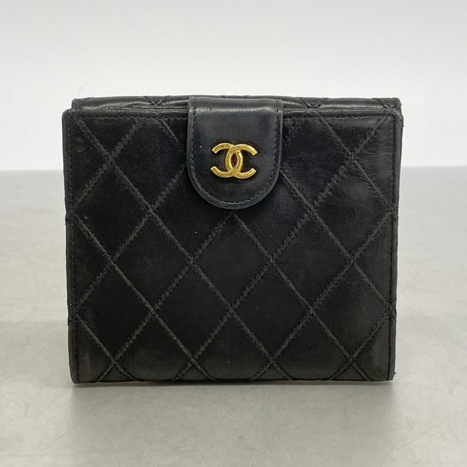 【新品未使用】CHANEL ブラック ビコローレ　ラムスキン　長財布 CHANEL（シャネル） 【6ad4616-k】シャネル 財布 ビコローレ