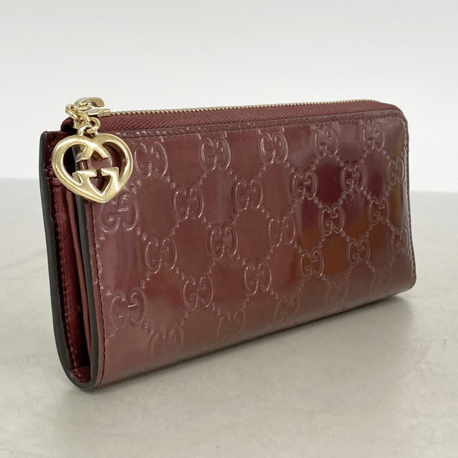 GUCCI(グッチ) 長財布 ラブリー/シマライン 295671 白 L字ファスナー 