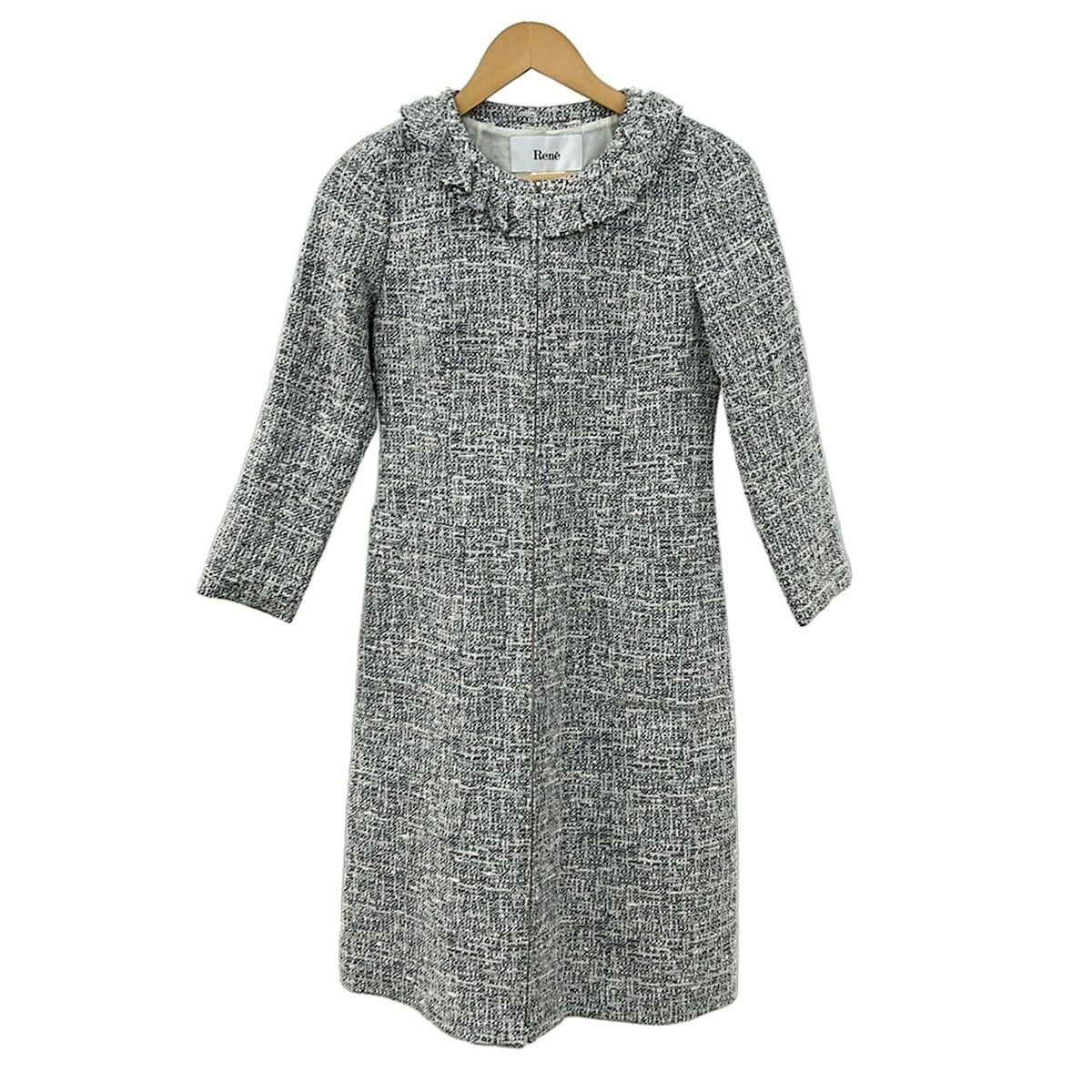 Rene コート　サイズ34 Rene(ルネ) コート サイズ34 S レディース美品 - ベージュ 長袖/秋/冬