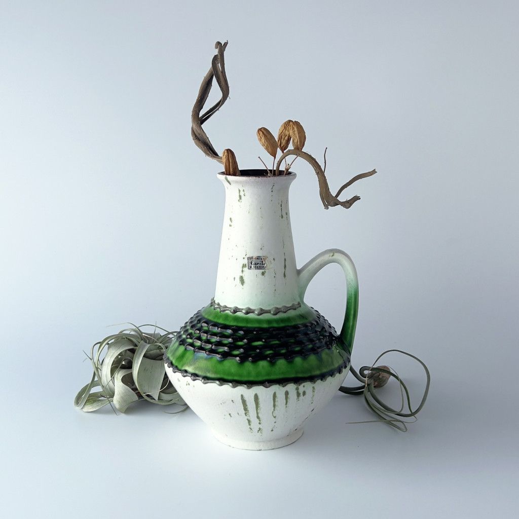 西ドイツ Fat lava ヴィンテージ フラワーベース 花器 陶器 花瓶