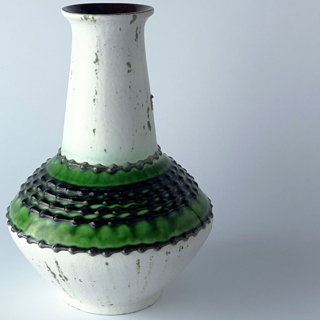 西ドイツ Fat lava ヴィンテージ フラワーベース 花器 陶器 花瓶