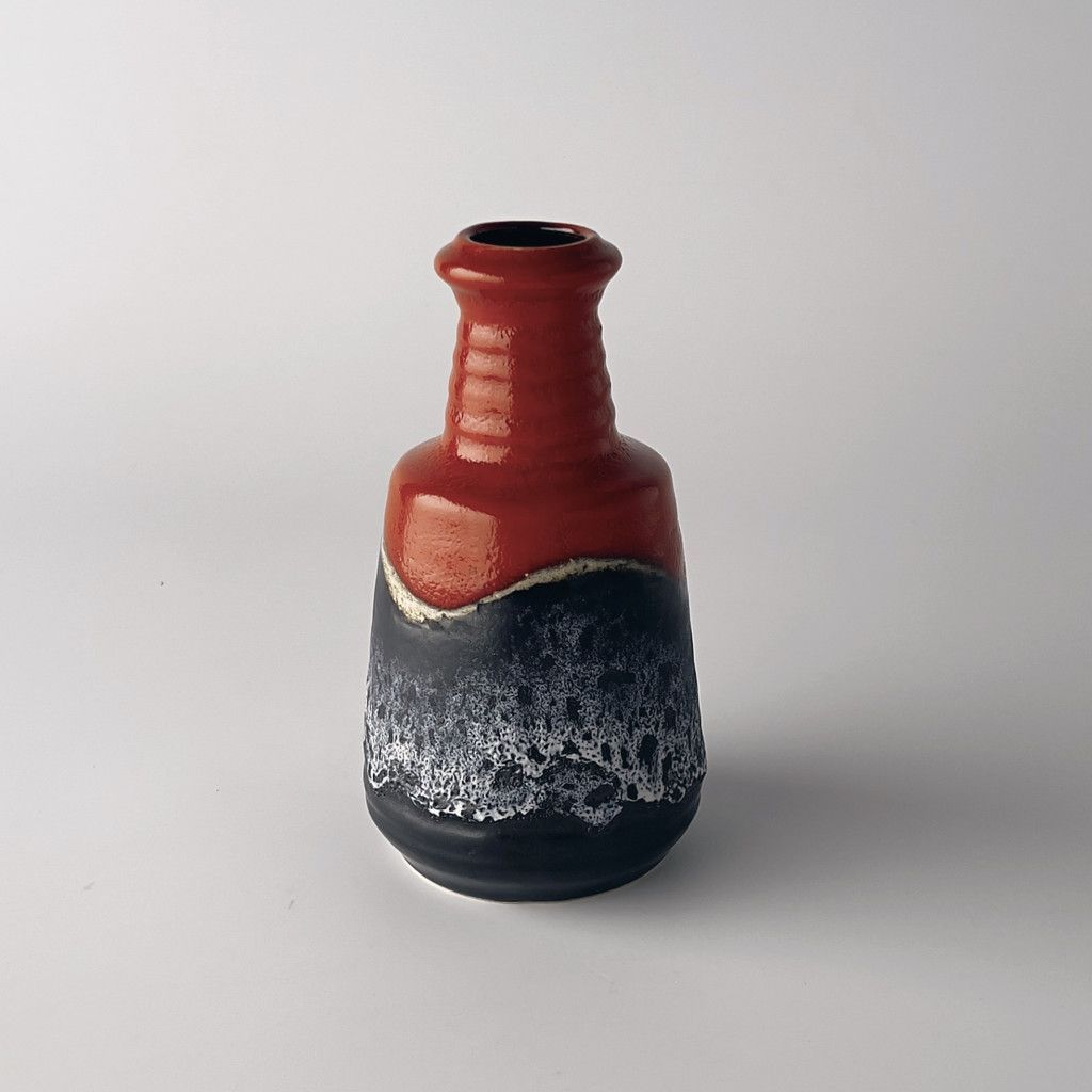 西ドイツ Fat lava ヴィンテージ フラワーベース 花器 陶器 花瓶