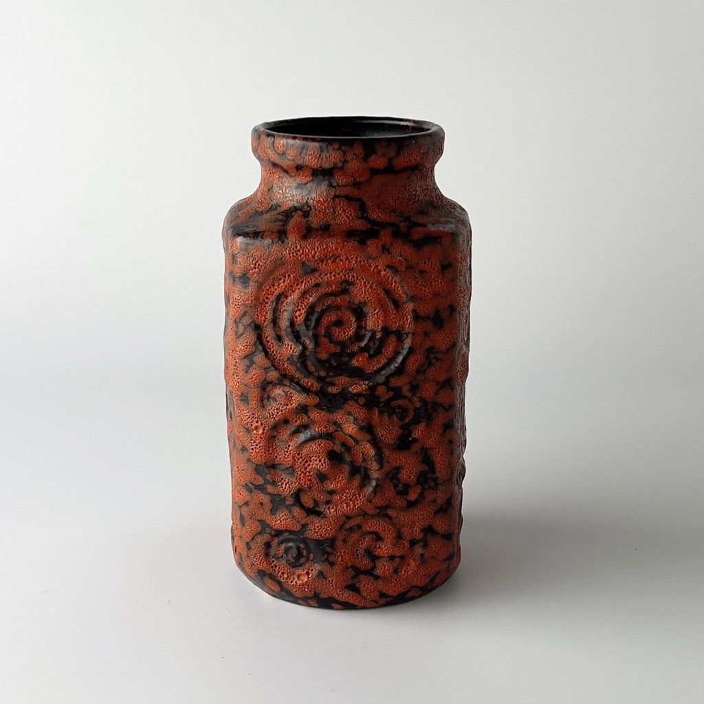 西ドイツ Fat lava ヴィンテージ フラワーベース 花器 陶器 花瓶