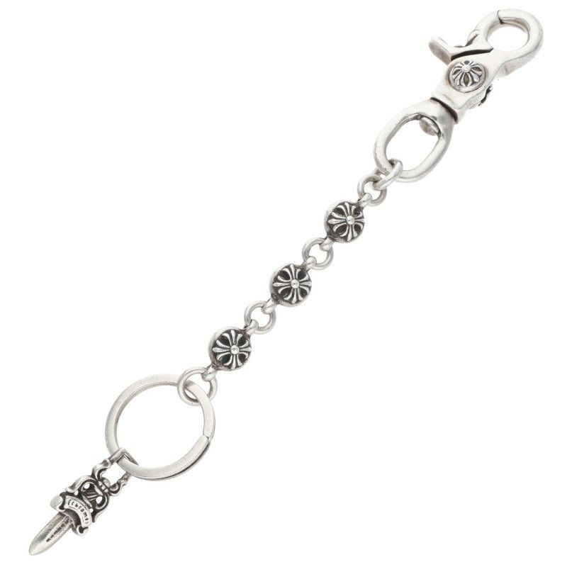 クロムハーツ CLIP NO2 BALL 3D/#2クロスボール シルバーキーチェーン