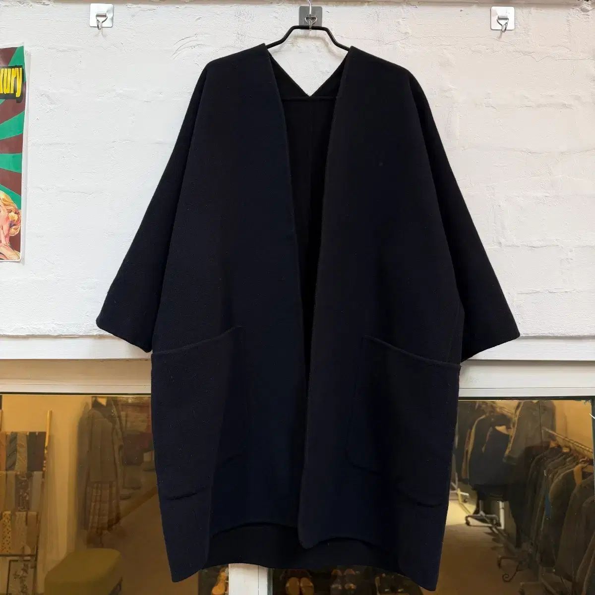 Vince ヴィンス ネイビー リバーシブル ウールコート S - メルカリ