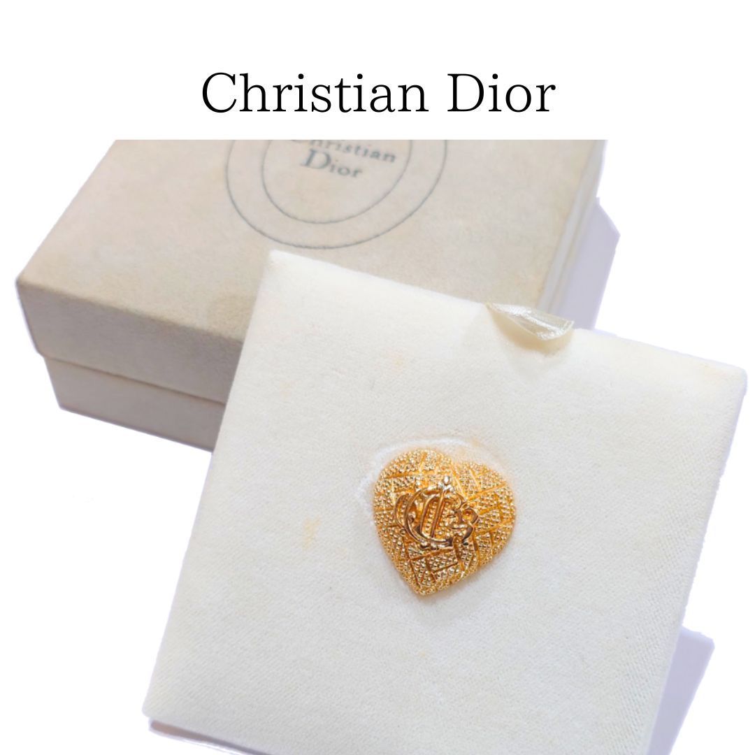 ヴィンテージ Christian Dior CD クリスチャン ディオール ハート型
