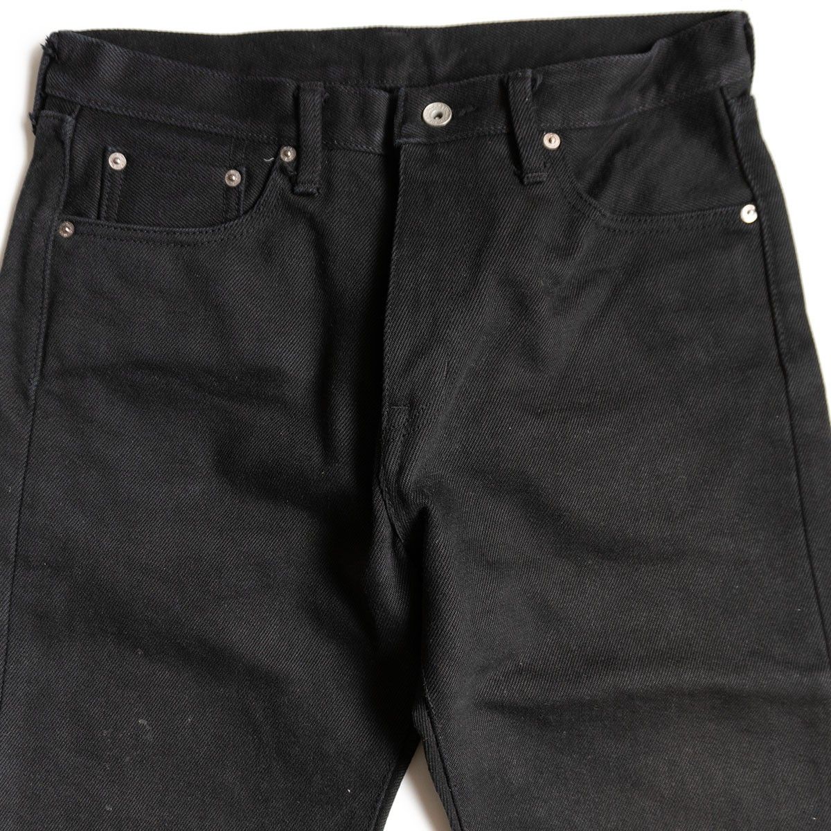 美品】IRON HEART【21oz黒鎧デニム ストレート】W33 ブラックデニム 