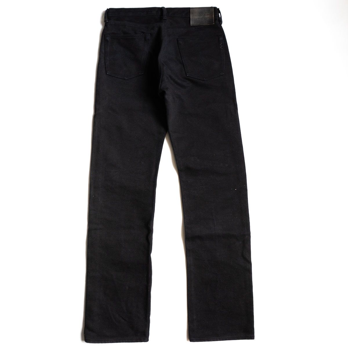 美品】IRON HEART【21oz黒鎧デニム ストレート】W33 ブラックデニム 